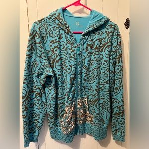 Activology Front Zip Hoodie with pockets. Size L.